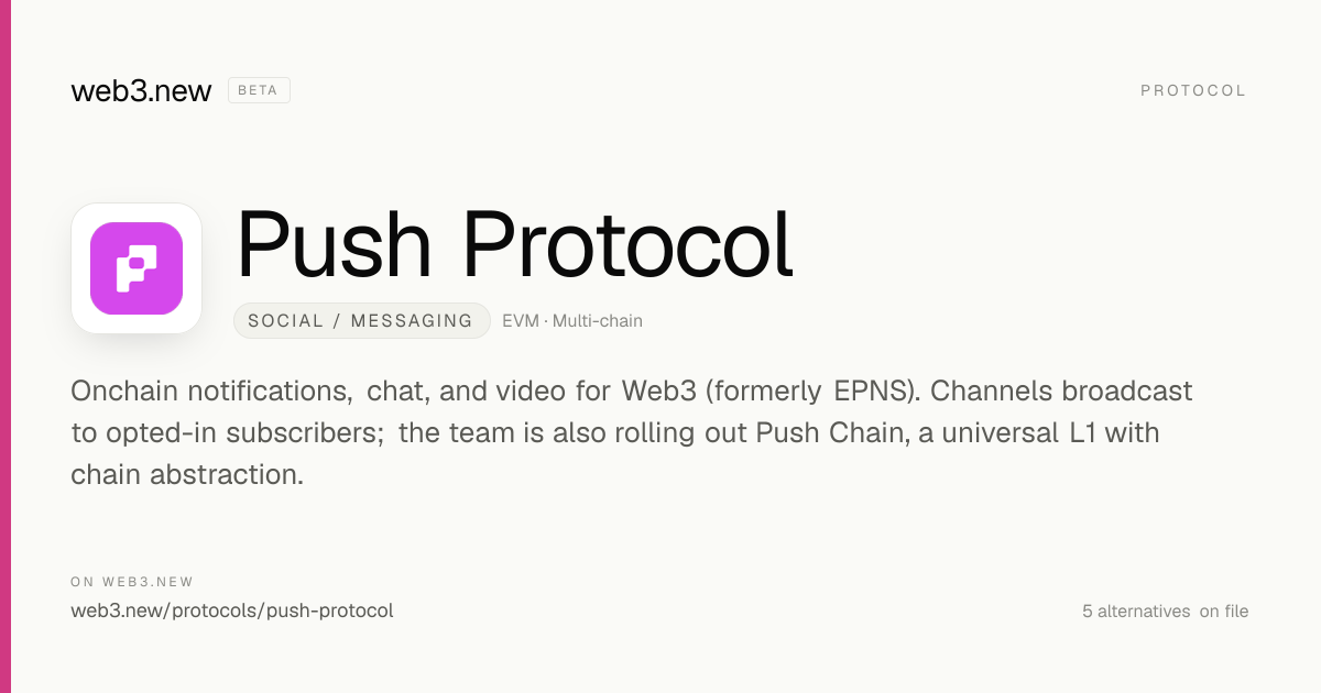Push Protocol Guide for Web3 Notifications, Chat, and Wallet Messaging ...